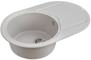 Мойка кухонная Paulmark Fittich PM317650-GRM серый металлик